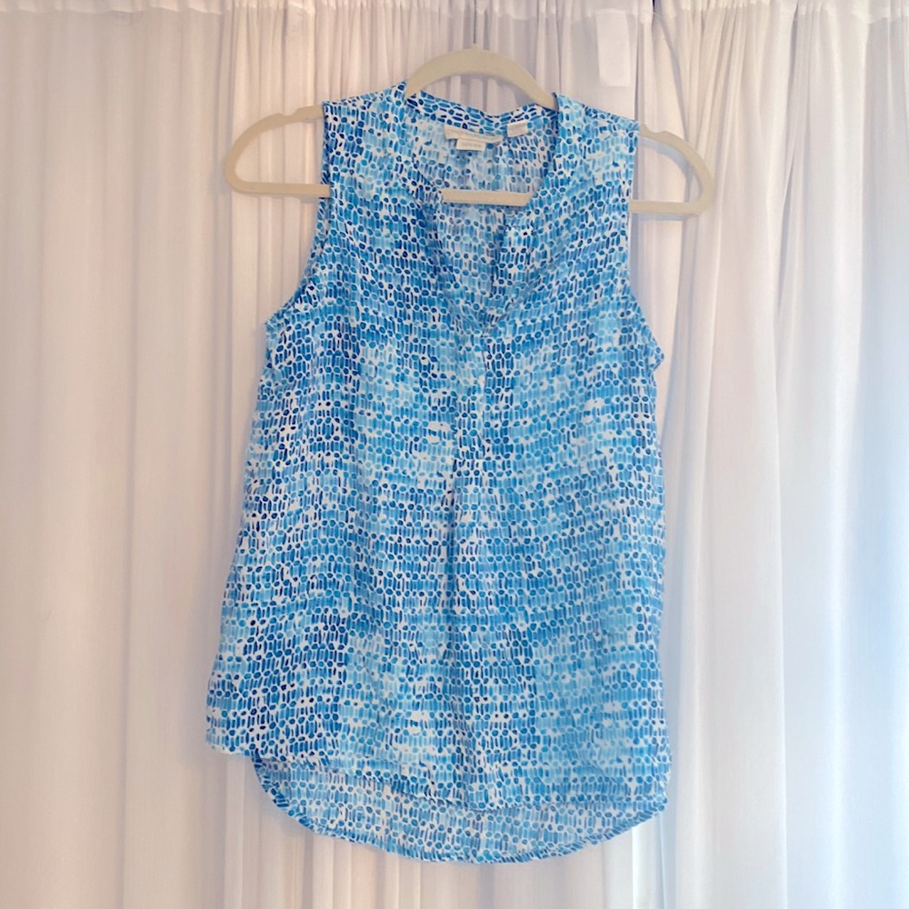 Cynthia Rowley sleeveless 100% silk top